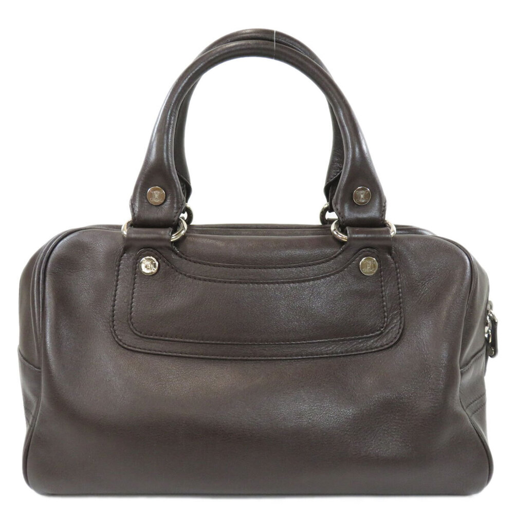 Celine leather Shoulder dark Boogie brown bag